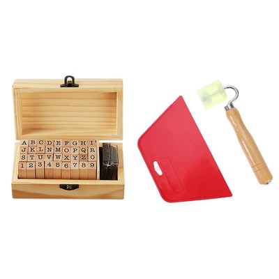 1Set Digital Seal Stationery Gift Diary Decoration & 2Pcs Wa