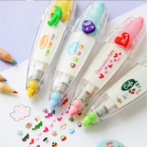 DIY Cartoon Decorative Correction Tape Cute Kawaii Flower La