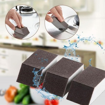 1PC Sponge Eraser Alumina Emery Strong Sponge Descaling Clea