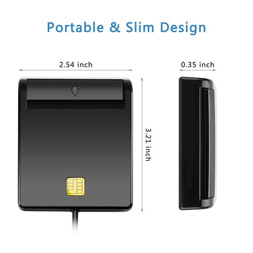 Card Reader Portable USB 2.0 Smart Card Reader DNIE ATM CAC