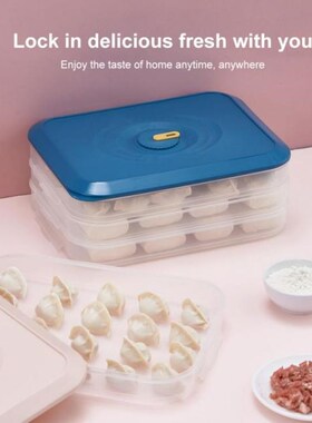 1PC Multi-layer Sorting Storage Box Dumpling Fresh-keeping B