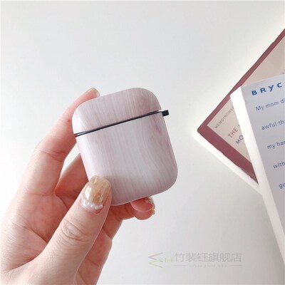 New Vintage Wood Headset Protective Skin For Airpods Case B