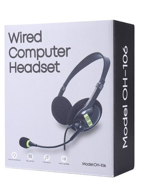 SB Headset with Microphone Noise Cancelling Computer PC Head