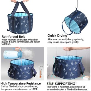 Collapsible Bucket for Soaking Feet Portable Travel Foot Bat