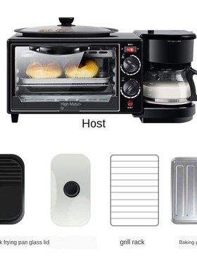 Multi-Function Triple Breakfast Machine Direct Oven Coffee M