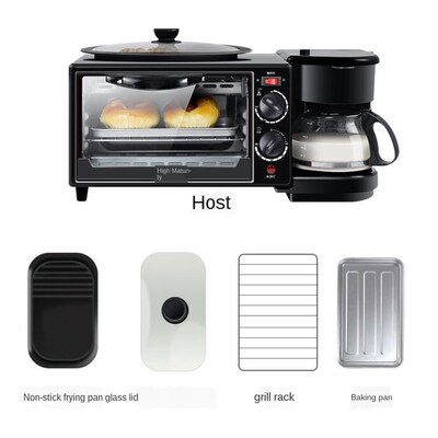 Multi-Function Triple Breakfast Machine Direct Oven Coffee M