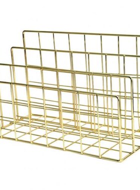 3 Layers Iron Book Magazine Document Storage Shelf Stand Dor