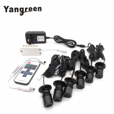 6pcs/lot 1.5W mini LED spotlights cabinet LED surface mounte