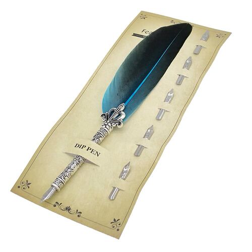 Retro Feather Dip Fountain Pen Vintage Feather Quill Dip Fou