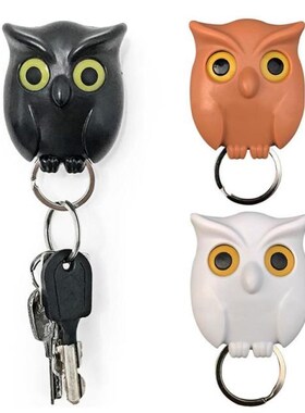 1PC Owl Wall Hook Magnetic Key Holder Wall Sticker Keychains