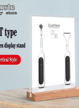 A5 Acrylic L-style T-type Strong Table Signboard Double-side