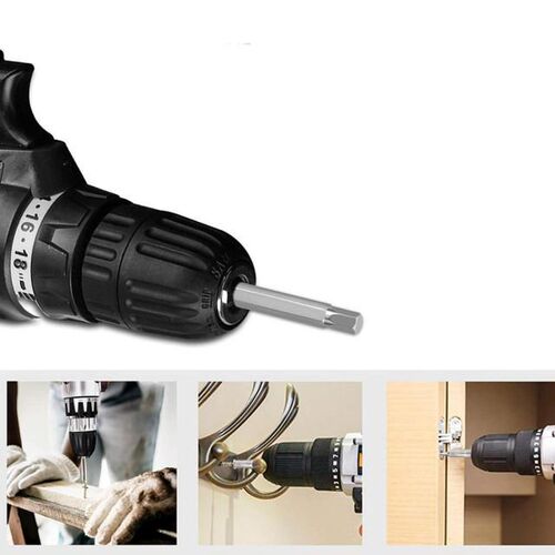 20pcs Hex Head Allen Wrench Drill Bit Set Metric SAE S2 Stee