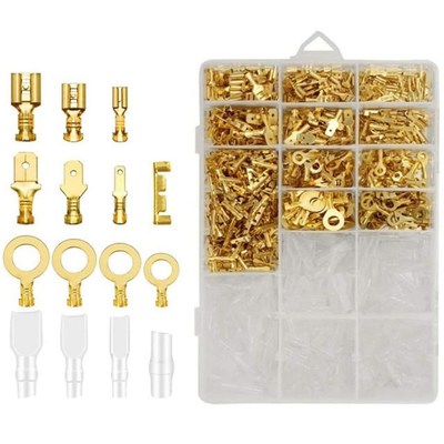 1000PCS/Box 2.8/4.8/6.3mm Crimp Terminals Insulated Male And