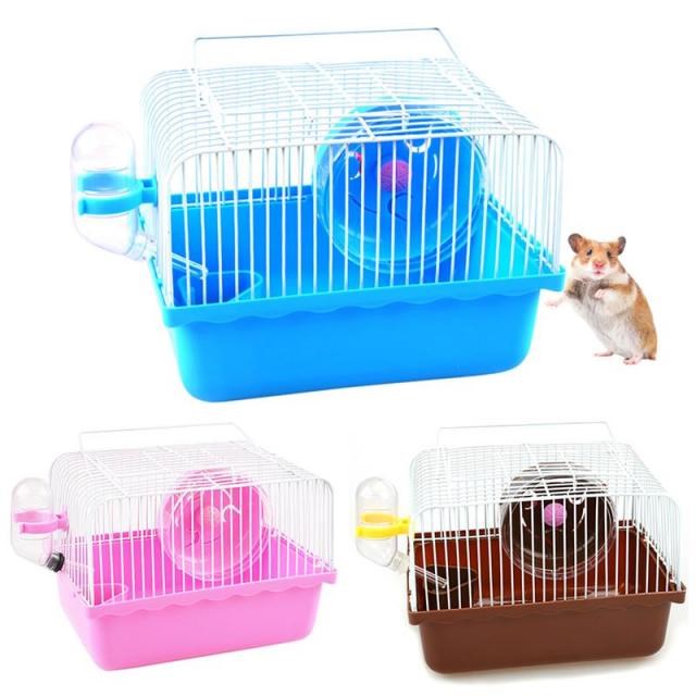 Portable Hamster Cage With Accessories Nonslip Small Pets Ha