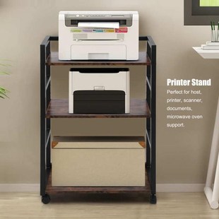 Printer Stand Shelf Cart Multi-Purpose Home Office Storage R
