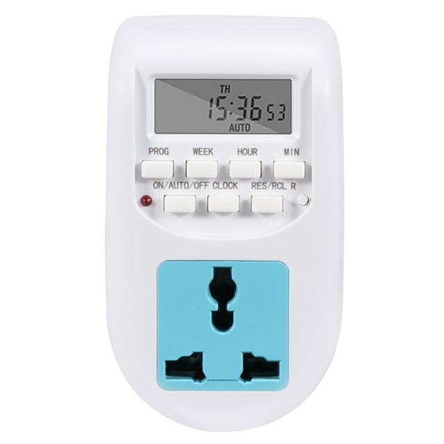 Timing Switch Adapter EU Plug Universal Socket AL-06 ABS LCD
