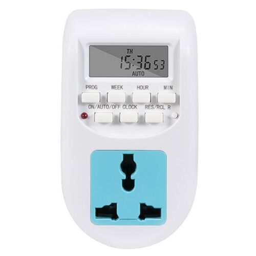 Timing Switch Adapter EU Plug Universal Socket AL-06 ABS LCD