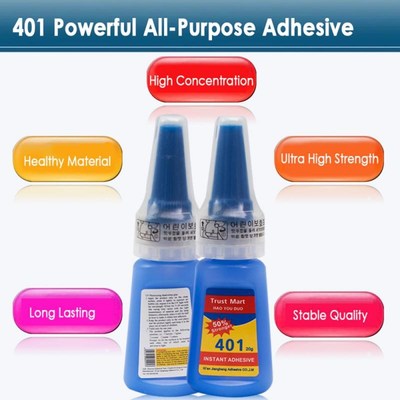 Multi-Purpose Super Liquid Colorless Glue 401 Instant Adhesi