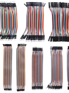 40Pcs Cables M-F/M-M/F-F Jumper Breadboard Wire Colorful GPI