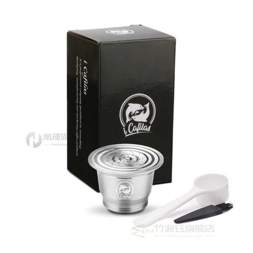 iCafilas Coffee Capsule  Nespresso Stainless Steel Coffee Ca