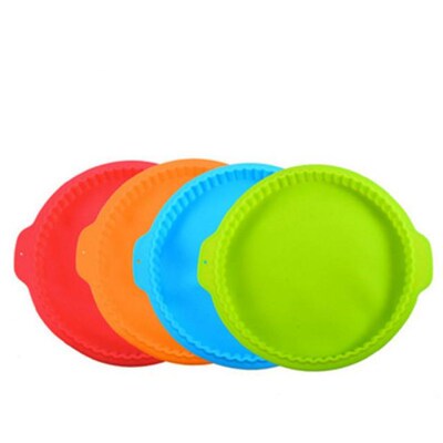 Round Pie Pan  Round Wave Edge Silicone Baking Pans Cookie B