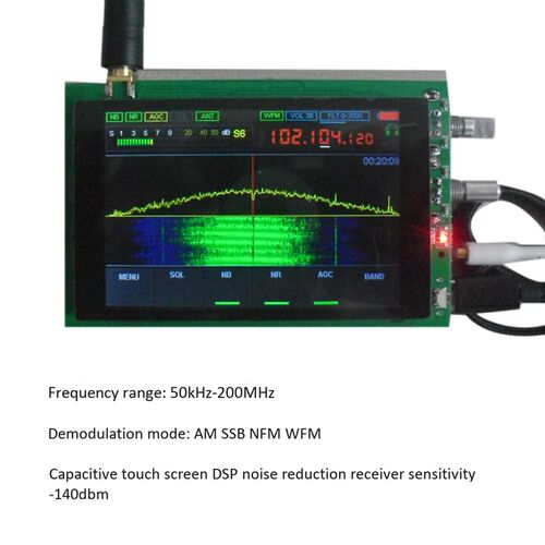 50K-200MHz Malachite SDR Radio DSP Malahit SDR HAM Transceiv