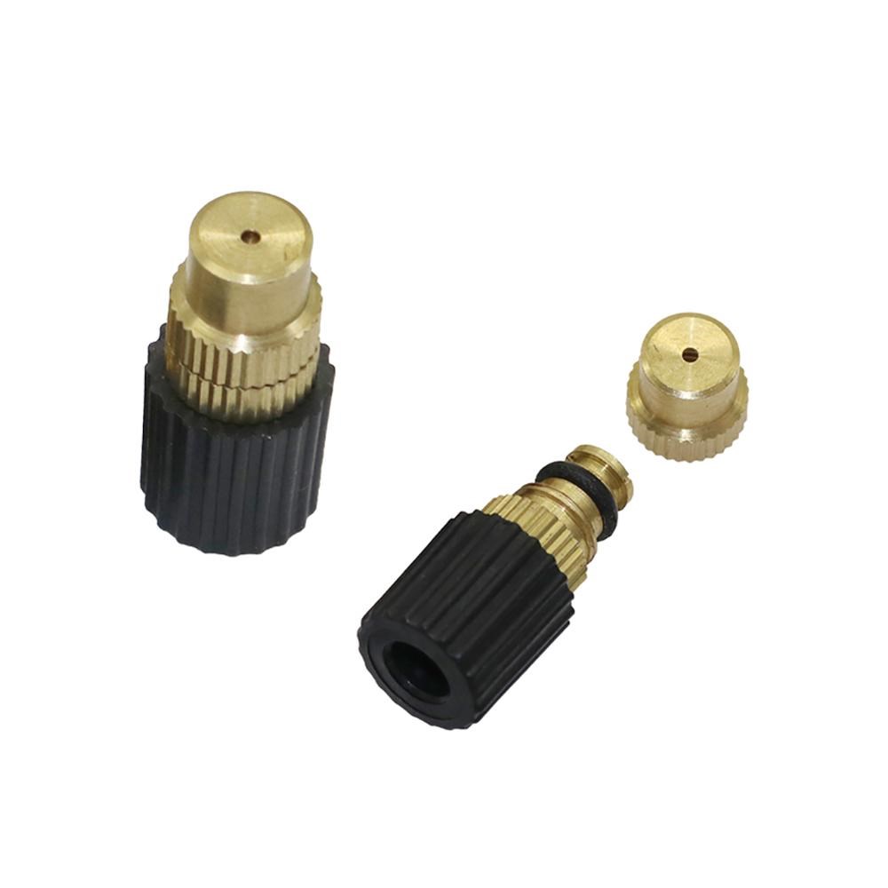 300 Pcs Adjustable 6mm Misting Nozzles Brass Atomizing Spray