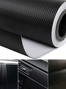 30cmx127cm 3D Carbon Fiber Vinyl Car Wrap Sheet Roll Film Ca
