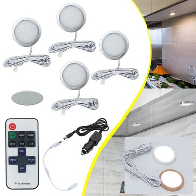 4/8pcs 12LED Caravan Interior Downlights Adjustable Brightne
