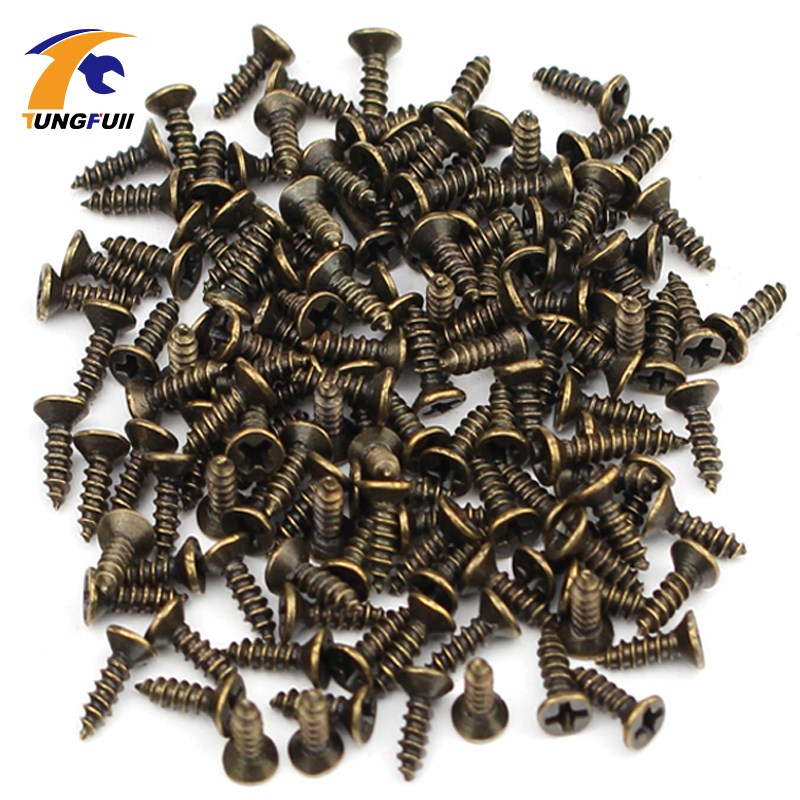 200Pcs/set M2 Phillips Plain Flat Round Countersunk Head Sc