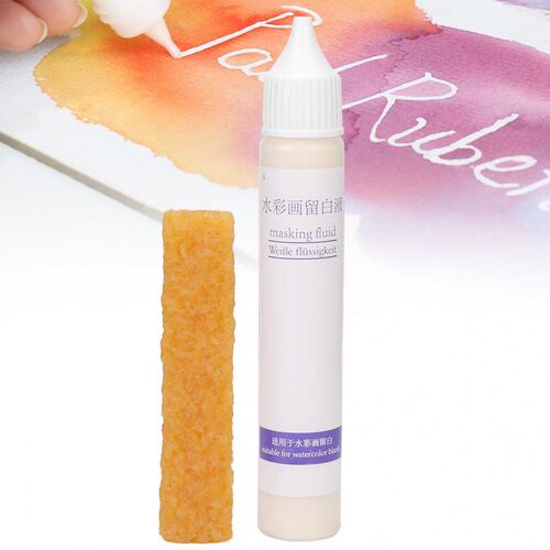 30ml Art Masking Fluid Artist Watercolor Media White Liquid