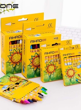 Kids Non-toxic Graffiti Wax Crayon 8/12/24 Colors Painting C