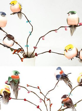 DIY Party Crafts Magnet Decorative Doves Artificial Foam Fea