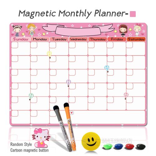 12 Styles Magnetic Monthly & Weekly Planner Whiteboard Fridg