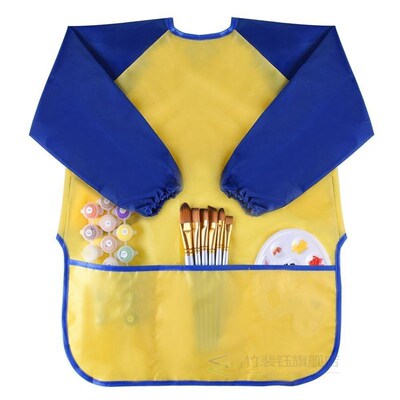Childrens Kids Toddler Waterproof Play Apron Art Smock with