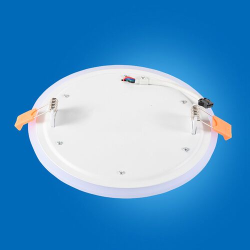 LED double color concealed panel light round square downligh