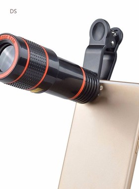 HOT Clip-on 12x Optical Zoom Mobile Phone Telescope Lens HD