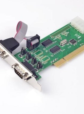 2 Port RS232 Serial PCI Host Controller Card DB9 Pin COM Ada