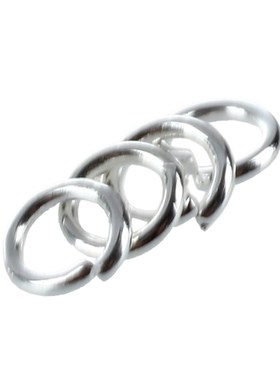 4mm 21 Gauge Open Jump Rings - Silver Plated - 100 Pcs