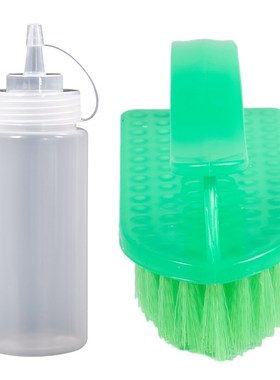 White Plastic Bottle Dispenser Compression Sauce - 16 Oz & P