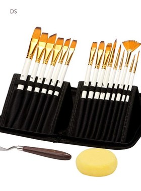 15PCS Painting Brushes Set Drawing Pigts Art Supplies Too