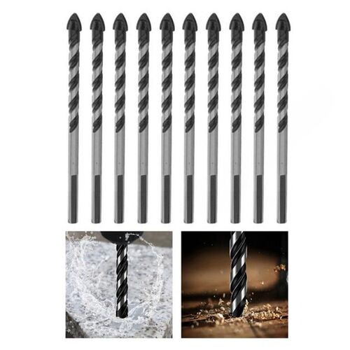 10pcs Tungsten Carbide Drill Bits Tip Black 6mm Multifunctio