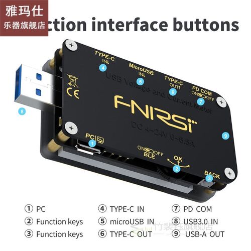 FNB48 Amperemeter Usb rigger voltmeter ammeter current voltm