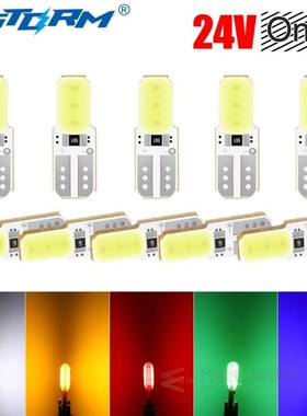 10pcs 24V T10 W5W 194 168 COB Led Bulb Auto Automobiles Turn