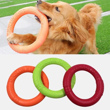 EVA Pet Ring Pull-Resistant Bite Floating Dog Toy Puppy Trai