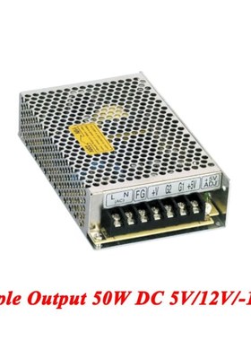 T-50B Triple Output Switching Power Supply 50W 5V 12V -12V,d