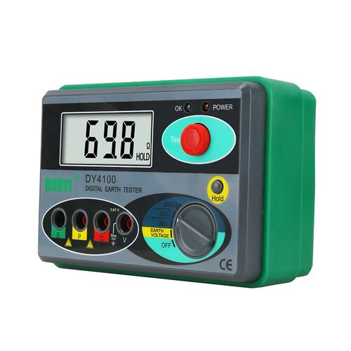 Digital Megger Meter Earth Ground Resistance 0-2000 Ohm Volt