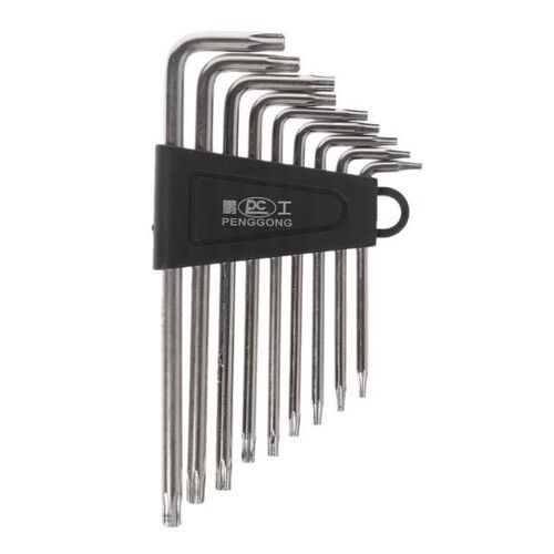 9PCS L-shape Hex key Set Torx Star Hex Wrench Tool Set with