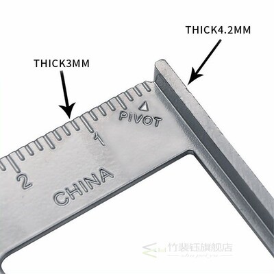 7Inch AluminumAlloy 90 Degree Triangle Square Ruler for wood