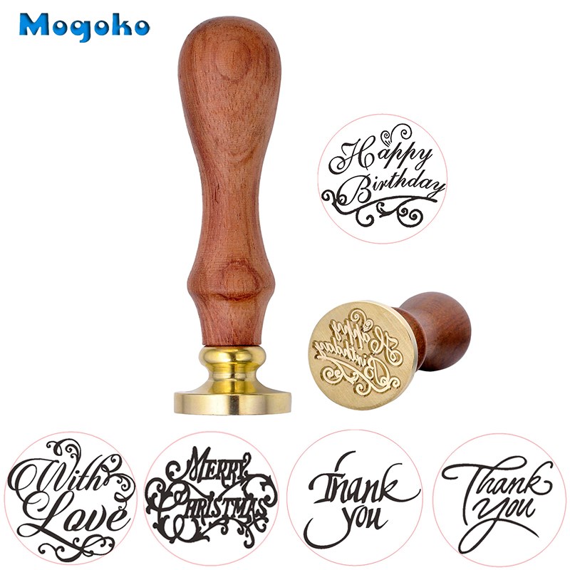 Mogoko Wax Seal Stamps Retro Scrapbooking Stamp Merry Christ